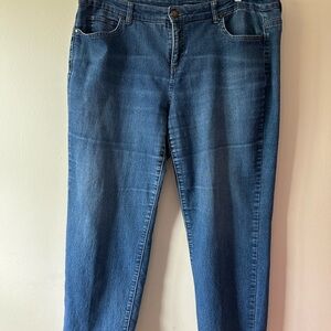 Bandolino Women's Straight Leg Blue Jeans
